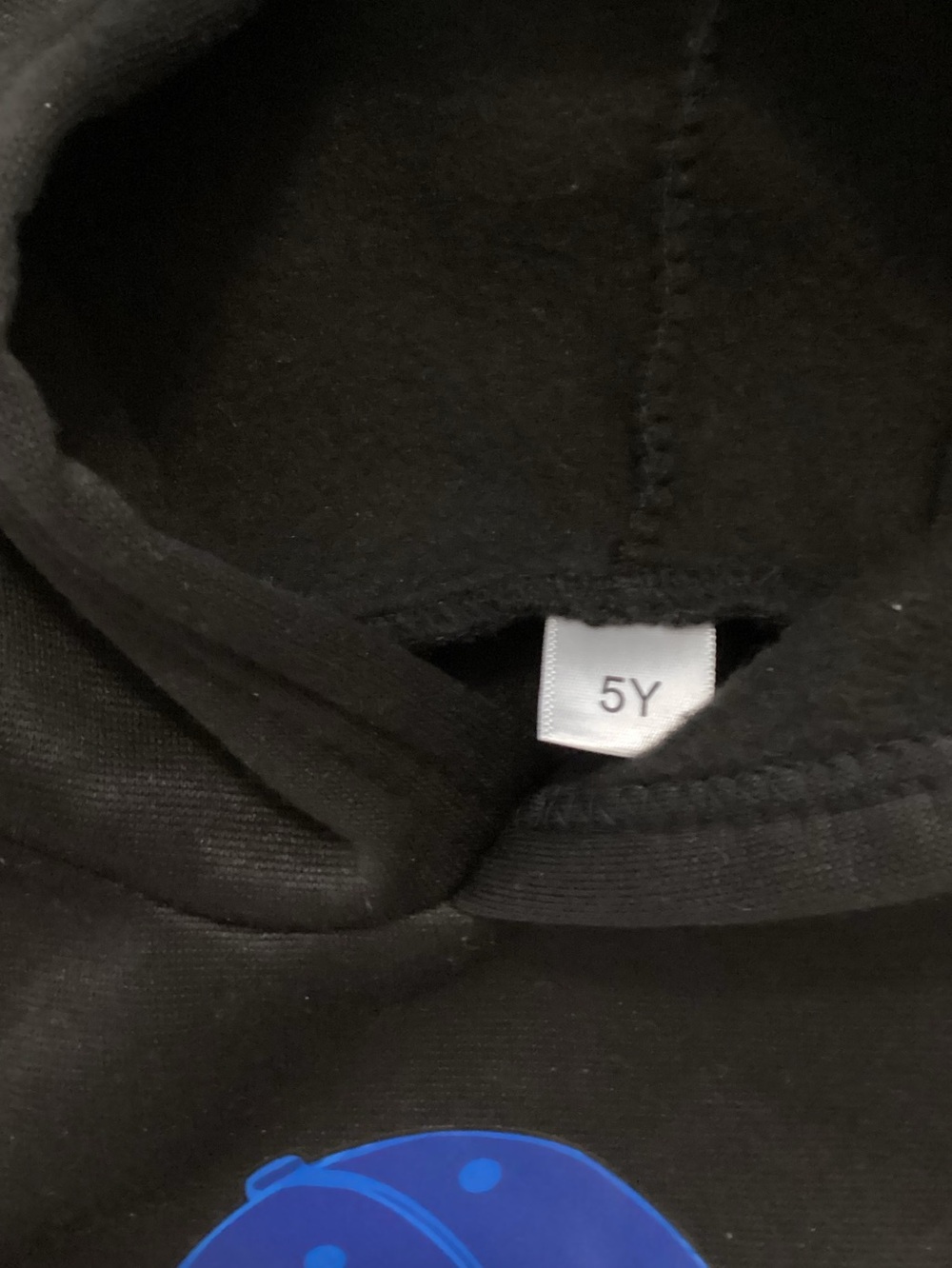 SHEIN Black Kids Hoodie & Joggers Set with Blue Graphic - Picture 7 of 7